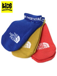 【KIDS】THE NORTH FACE KIDS ANKLE 3P SOCKS LAPIS MULTI【NNJ82210-ML-MIX】