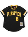 【送料無料】MITCHELL & NESS AUTHENTIC MESH BP-WILLIE.S 82 #8 PIRATES【ABPJ3043-BLACK】