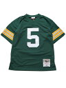 yzMITCHELL & NESS NFL LEGACY JERSEY-HORNUNG 66 #5 PACKERSyLGJYCP18072-GREENz