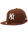 NEW ERA 59FIFTY NUANCE COLOR YANKEES DARK MOCHAy13328507-BROWNz