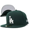 NEW ERA 59FIFTY DARK GREEN COLLECTION DODGERSy13334181-DARK GREENz