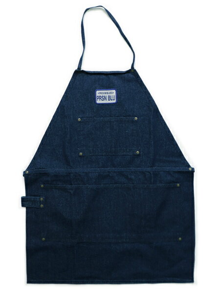 PRISON BLUES WORK APRON RINSED BLUE【515121100-RINSE DENIM】