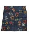 【SALE】POLO RALPH LAUREN OUTDOOR PATCH PRINT SCARF【PC0626-433-D-NAVY】