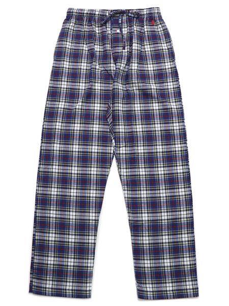 ラルフローレン パジャマ メンズ POLO RALPH LAUREN DAVIS PLAID FLANNEL PAJAMA PANT【P005HR-A0NO-D-BLUE】