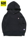 【KIDS】CHAMPION KIDS HOODED SWEATSHIRT【CK-T101-090-BLACK】