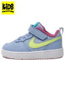 【KIDS】NIKE COURT BOROUGH LOW 2 TDV COBALT BLISS【BQ5453-405-LIGHT BLUE】