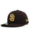 NEW ERA LP 59FIFTY AUTH SAN DIEGO PADRES GM【14524659-BROWN】