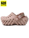 【KIDS】crocs TODDLER ECHO CLOG PINK CLAY【208191-6TY-LIGHT PINK】