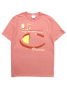 【MEGA SALE】CHAMPION HERITAGE GRAPHIC TEE-CITRUS PINK【GT19Y081205F4-PINK】