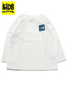 【KIDS】THE NORTH FACE BABY L/S SMALL SQUARE LOGO TEE【NTB32250-W-WHITE】