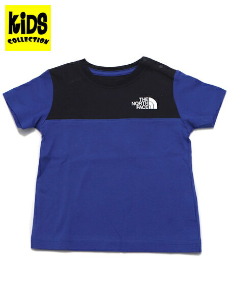 【SALE】【KIDS】THE NORTH FACE BABY S/S COLOR BLOCK TEE【NTB32259-TB-BLUE】