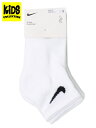 【KIDS】NIKE YTH NIKE BACIS PACK ANKLE 3PK-WHITE【UN0026-001-WHITE】