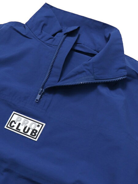 【送料無料】PRO CLUB COMFORT HALF ZIP TRACK JACKET【22PC0301-RBL-BLUE】