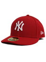 NEW ERA LP 59FIFTY NEW YORK YANKEES SCARLET/WHT【13561962-RED】