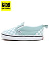 【KIDS】VANS TODDLER SLIP-ON V THEORY CHK CANAL BLUE【VN0A5EFKH7O-LIGHT BLUE】