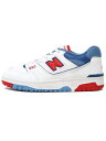 ySALEzNEW BALANCE BB550 NCH WIDTH/D WHITE/REDyBB550NCH-WHITEz