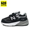 【KIDS】NEW BALANCE KIDS IV990 BK6 WIDTH/W BLACK【IV990BK6-BLACK】