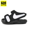 【KIDS】NIKE SUNRAY ADJUST 6 TD BLACK/WHITE【DR5709-002-BLACK】