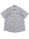 PRISON BLUES HICKORY S/S BUTTON FRONT SHIRTy4071111-HICKORY STRIPEz