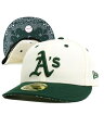 NEW ERA LP 59FIFTY 2TONE PAISLEY ATHLETICS CR/GR【13515719-CREAM】