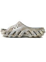 【SALE】crocs ECHO MARBLED SLIDE BONE/MULTI【208467-2Y3-BEIGE】