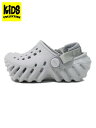 【KIDS】crocs TODDLER ECHO CLOG ATMOSPHERE【208191-1FT-LIGHT GREY】