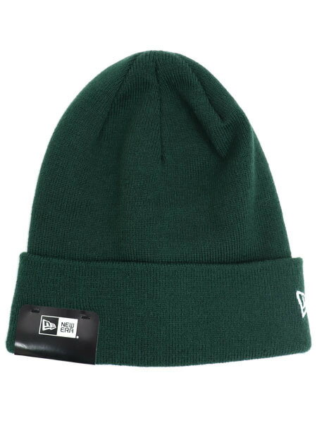 NEW ERA BASIC CUFF KNIT-BROWN/WHITE11120435-DARK GREEN