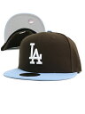 NEW ERA 59FIFTY CS DODGERS BRN/LBL UV/GY FBMy70778399-BROWNz