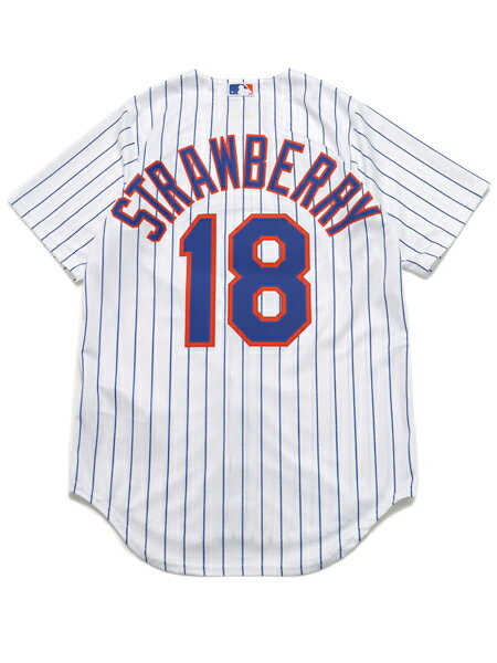 【送料無料】NIKE REPLICA JERSEY METS D.STRAWBERRY #18【T770NMW1QASUCP-WHITE】 2