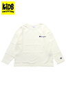【KIDS】CHAMPION KIDS US COTTON L/S TEE LOOSE FIT-OFF WHT【CK-Y404-020-CREAM】(4)