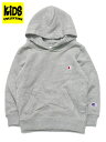 【KIDS】CHAMPION KIDS US COTTON HOODED SWEATSHIRT【CK-Y101-070-GREY】