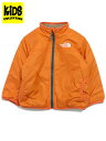 【KIDS】【送料無料】THE NORTH FACE BABY REVERSIBLE COZY JACKET【NYB82344-MD-ORANGE】