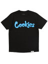 COOKIES CLOTHING ORIGINAL LOGO TEE BLACK/COOKIES BLUEy1564T6661-BKCBL-BLACKz