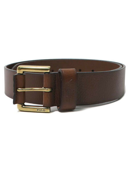 ラルフローレン ベルト（メンズ） 【送料無料】POLO RALPH LAUREN PONY LEATHER BELT【405898669002-D-BROWN】