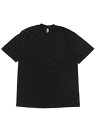 LOS ANGELES APPAREL 6.5oz GARMENT DYED POCKET TEE-BLACKy1809GD-BLK-BLACKz