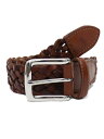 ラルフローレン ベルト（メンズ） 【送料無料】POLO RALPH LAUREN WESTEND BRAID BELT SADDLE/DARK BROWN【405898674002-D-BROWN】