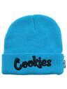 COOKIES CLOTHING ORIGINAL LOGO BEANIE BLUE/BLACK【CM232XKB01-BLBK-BLUE】