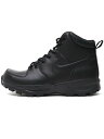 ySALEzNIKE MANOA LEATHER BLACK/BLACK/BLACKy454350-003-BLACKz