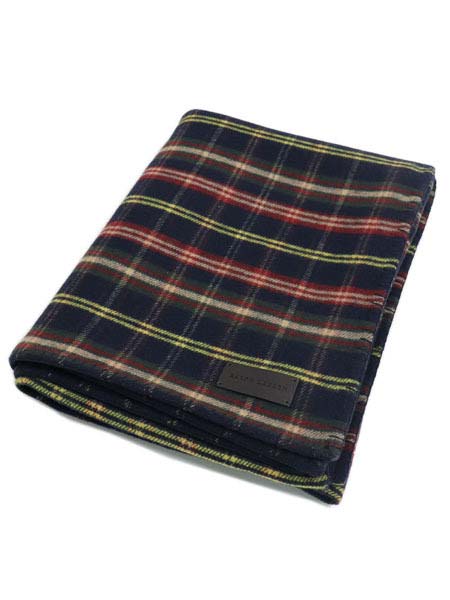 【SALE】【送料無料】POLO RALPH LAUREN ALDEN SCOTLAND WOOL THROW BLANKET【650842784001-B-NAVY】