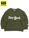 RUSSELL ATHLETIC KIDS NYC SWEAT CREW NECK SHIRT O.D.