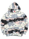 yzICECREAM DESSERT CAMO HOODIE WHISPER WHITEy431-9306-WWH-MULTI COLORz