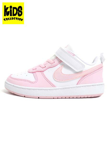 【KIDS】NIKE COURT BOROUGH LOW RECRAFT TD WH/PNK FOAM【DV5458-105-PINK】