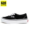 【KIDS】VANS KIDS UY AUTHENTIC BLACK/TRUE WHITE【VN000WWX6BT-BLACK】
