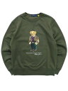 【SALE】【送料無料】POLO RALPH LAUREN TWEED BEAR CREW FLEECE TOP【710853308027-D-OLIVE】