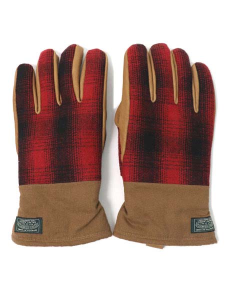 ラルフローレン　手袋（メンズ） 【送料無料】POLO RALPH LAUREN POLO COUNTRY PLAID GLOVE【PG0171-608-RED】