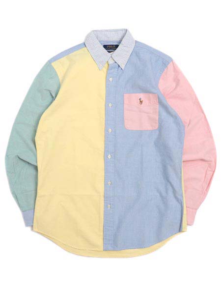 【送料無料】POLO RALPH LAUREN CLASSIC FIT SOLID OXFORD FUN SHIRT【710925202001-D-MULTI COLOR】