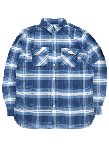 【送料無料】POLO RALPH LAUREN CLASSIC FIT PLAID FLANNEL WORKSHIRT【710925322001-D-BLUE】