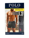 POLO RALPH LAUREN BOXER BRIEF 3P ANDOVER HT/MADISON HT/BLK【NCBBP3-90D-MIX】