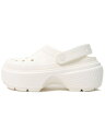【SALE】crocs STOMP CLOG CHALK【209347-0WV-WHITE】