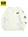 【KIDS】NIKE TODDLER RETRO STICKER LS TEE-SAIL【76L833-782-WHITE】